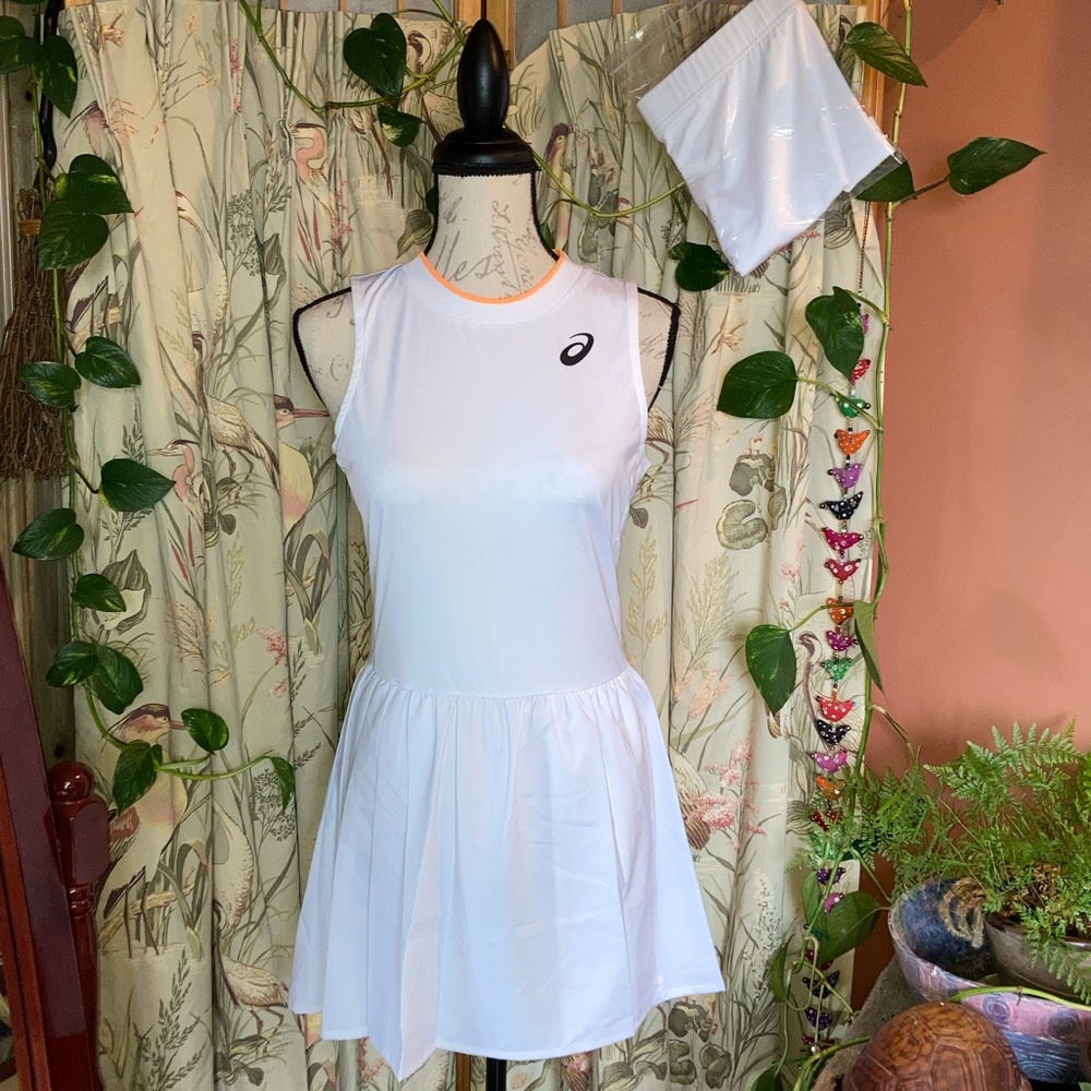 NWT ASICS Tennis Match Exercise Dress Womens Athleticwear Training Medium - Picture 2 of 13